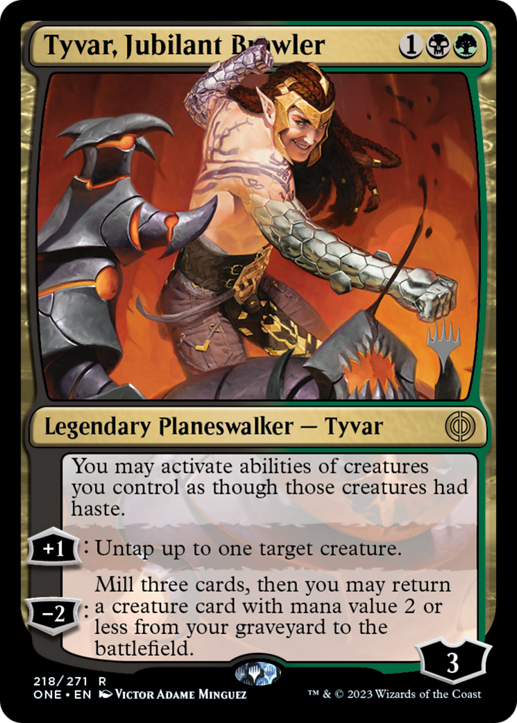 Tyvar, Jubilant Brawler (Promo Pack) [Phyrexia: All Will Be One Promos] MTG Single Magic: The Gathering | Red Claw Gaming