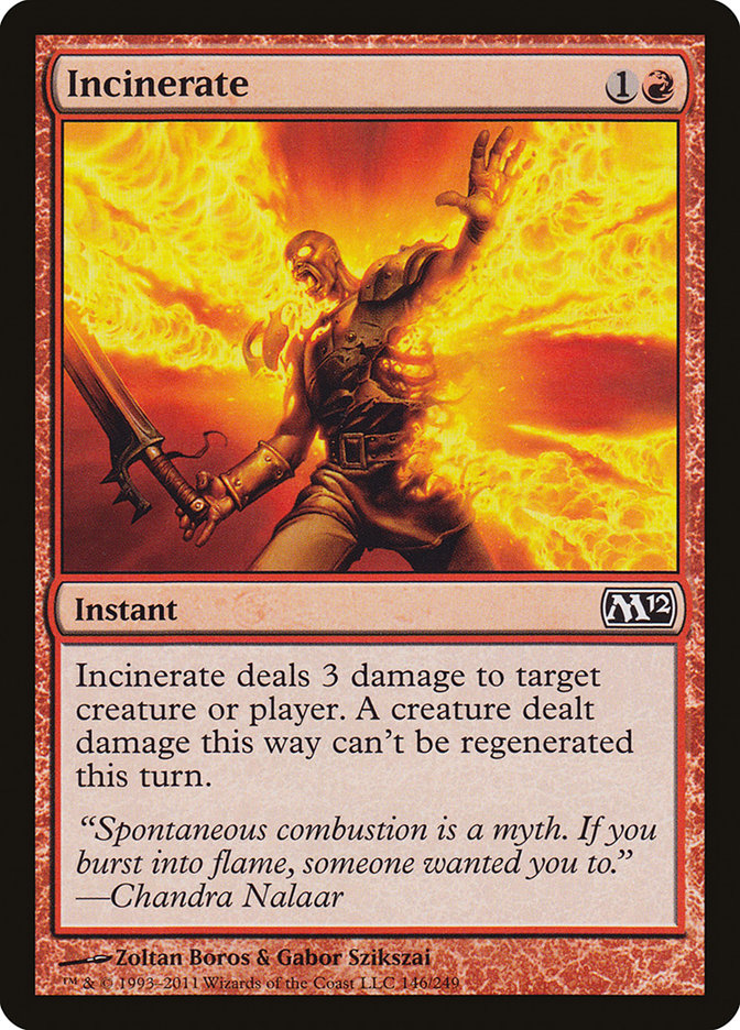 Incinerate [Magic 2012] MTG Single Magic: The Gathering | Red Claw Gaming