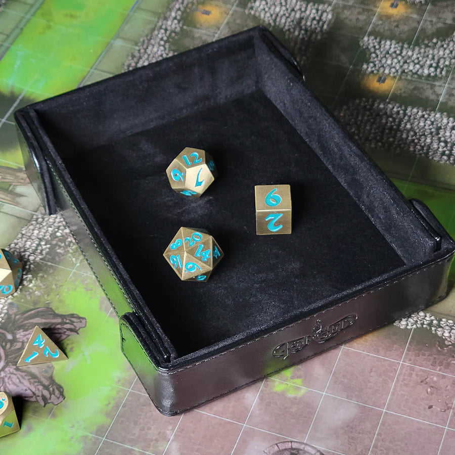 Compact Magnetic Dice Tray Dice Tray Forged Gaming Blue   | Red Claw Gaming