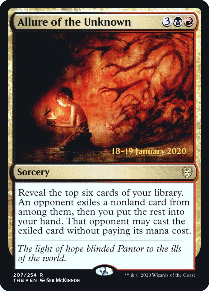 Allure of the Unknown [Theros Beyond Death Prerelease Promos] MTG Single Magic: The Gathering | Red Claw Gaming