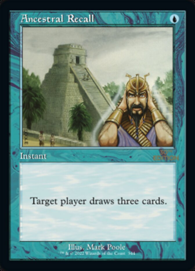 Ancestral Recall (Retro) [30th Anniversary Edition] MTG Single Magic: The Gathering | Red Claw Gaming
