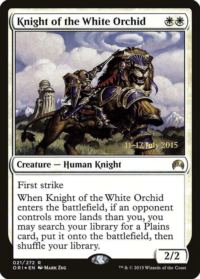 Knight of the White Orchid [Magic Origins Prerelease Promos] MTG Single Magic: The Gathering | Red Claw Gaming