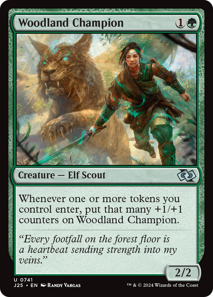 Woodland Champion [Foundations Jumpstart] MTG Single Magic: The Gathering | Red Claw Gaming