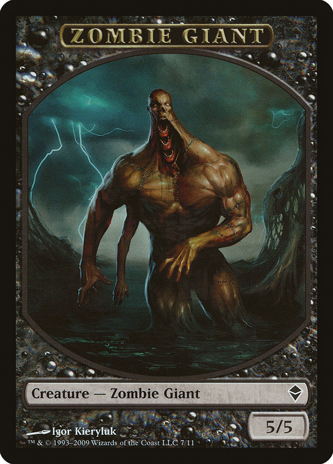 Zombie Giant Token [Zendikar Tokens] MTG Single Magic: The Gathering | Red Claw Gaming