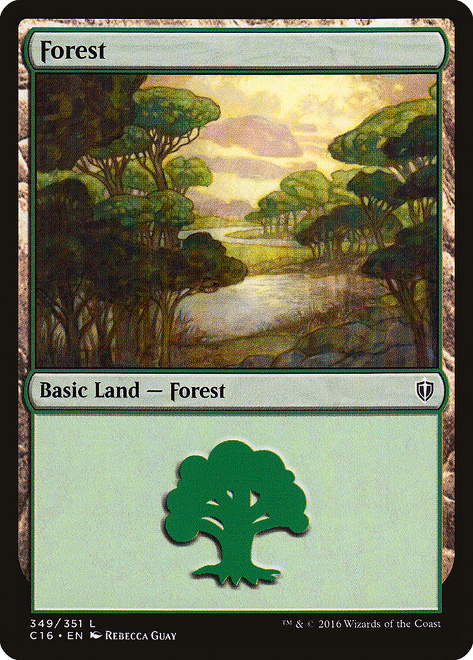 Forest (349) [Commander 2016] MTG Single Magic: The Gathering | Red Claw Gaming
