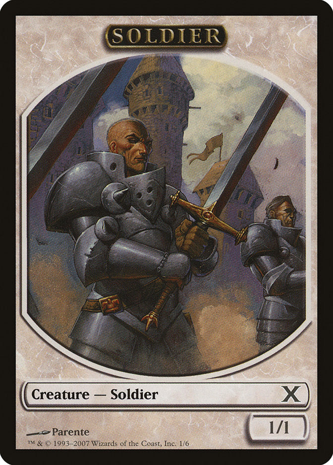 Soldier Token [Tenth Edition Tokens] MTG Single Magic: The Gathering | Red Claw Gaming