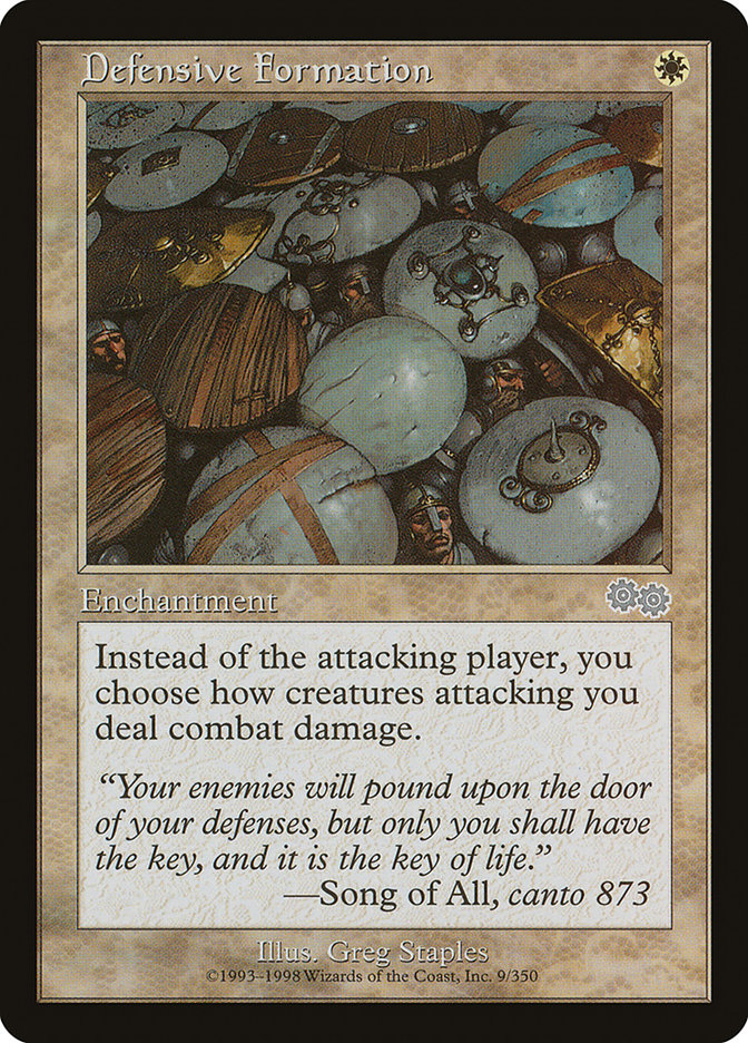 Defensive Formation [Urza's Saga] MTG Single Magic: The Gathering | Red Claw Gaming