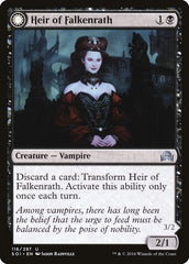 Heir of Falkenrath // Heir to the Night [Shadows over Innistrad] MTG Single Magic: The Gathering | Red Claw Gaming