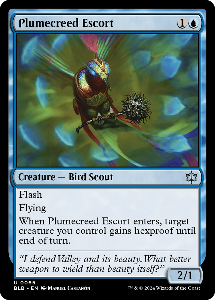 Plumecreed Escort [Bloomburrow] MTG Single Magic: The Gathering | Red Claw Gaming