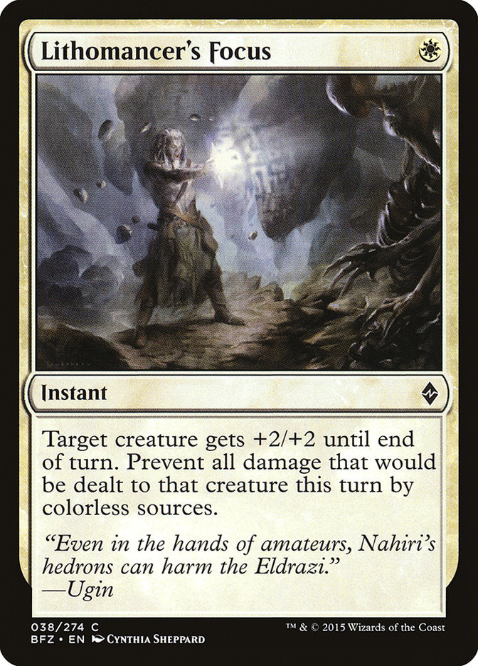 Lithomancer's Focus [Battle for Zendikar] MTG Single Magic: The Gathering | Red Claw Gaming