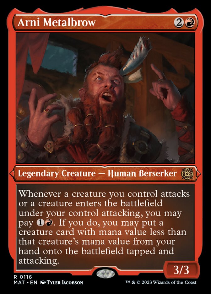 Arni Metalbrow (Foil Etched) [March of the Machine: The Aftermath] MTG Single Magic: The Gathering | Red Claw Gaming