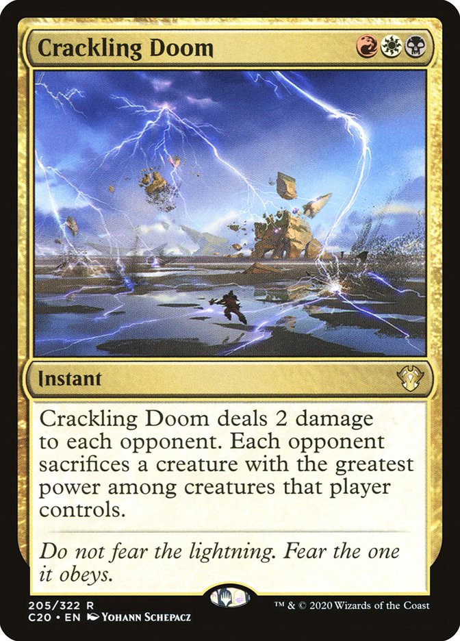 Crackling Doom [Commander 2020] MTG Single Magic: The Gathering | Red Claw Gaming