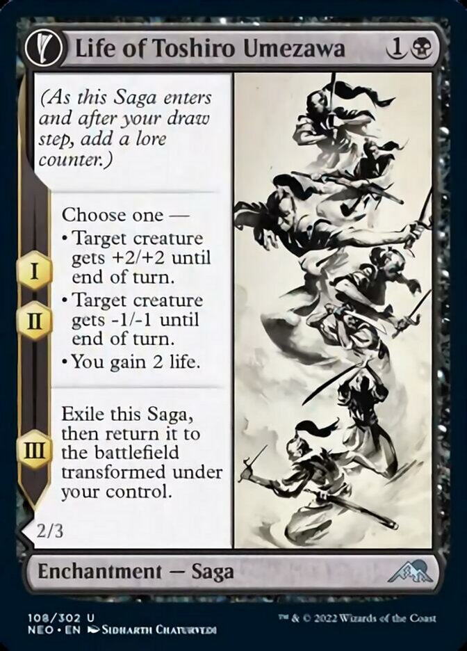 Life of Toshiro Umezawa // Memory of Toshiro [Kamigawa: Neon Dynasty] MTG Single Magic: The Gathering    | Red Claw Gaming