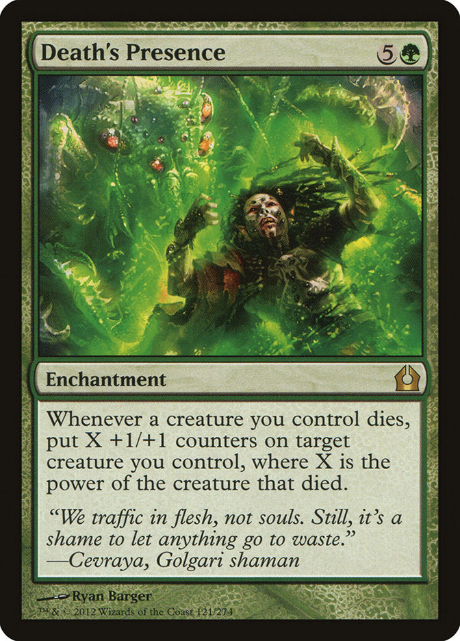Death's Presence [Return to Ravnica] MTG Single Magic: The Gathering | Red Claw Gaming