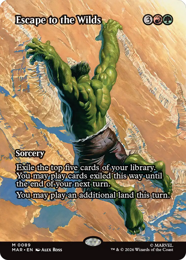 Escape to the Wilds (Borderless) [Marvel Universe: Eternal-Legal] | Red Claw Gaming