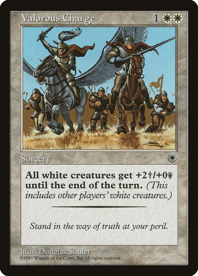 Valorous Charge [Portal] MTG Single Magic: The Gathering | Red Claw Gaming