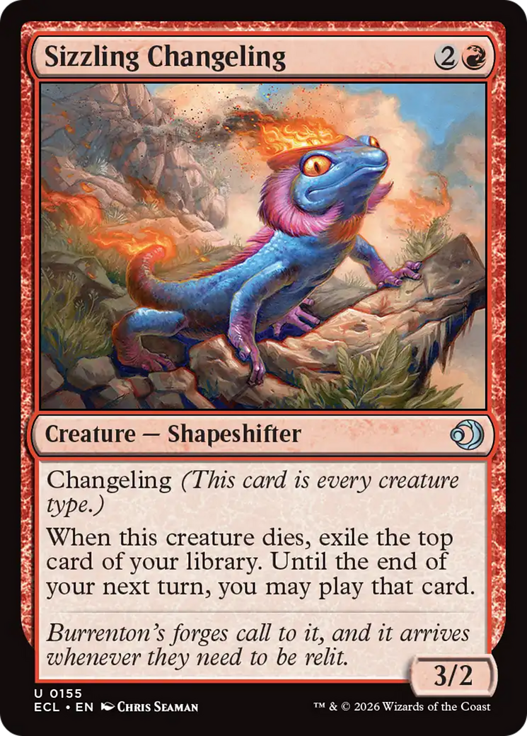Sizzling Changeling [Lorwyn Eclipsed] MTG Single Magic: The Gathering | Red Claw Gaming