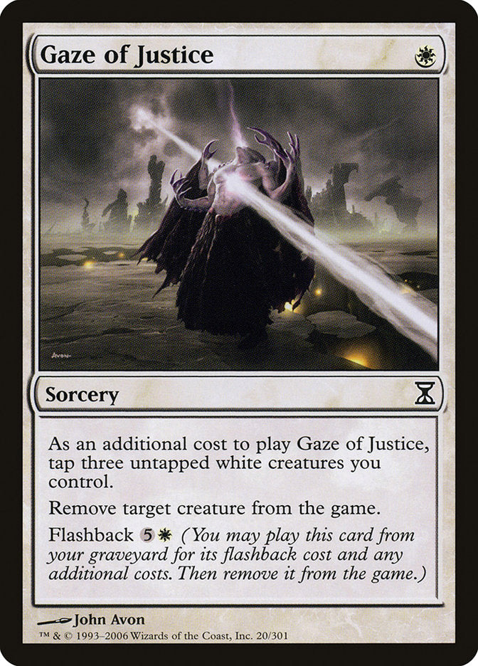 Gaze of Justice [Time Spiral] MTG Single Magic: The Gathering | Red Claw Gaming