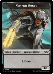 Treasure // Human Rogue Double-Sided Token [Outlaws of Thunder Junction Tokens] MTG Single Magic: The Gathering | Red Claw Gaming