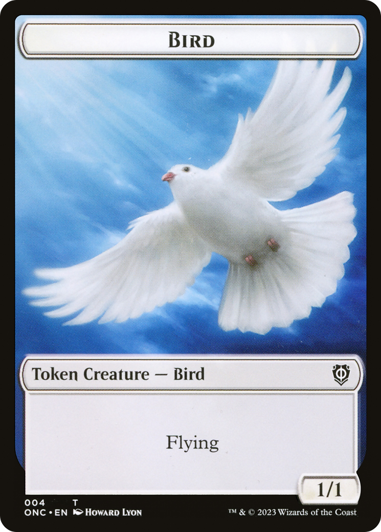 Bird // Cat Double-Sided Token [Phyrexia: All Will Be One Commander Tokens] MTG Single Magic: The Gathering | Red Claw Gaming