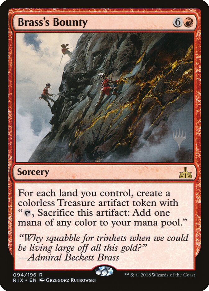 Brass's Bounty (Promo Pack) [Rivals of Ixalan Promos] MTG Single Magic: The Gathering | Red Claw Gaming