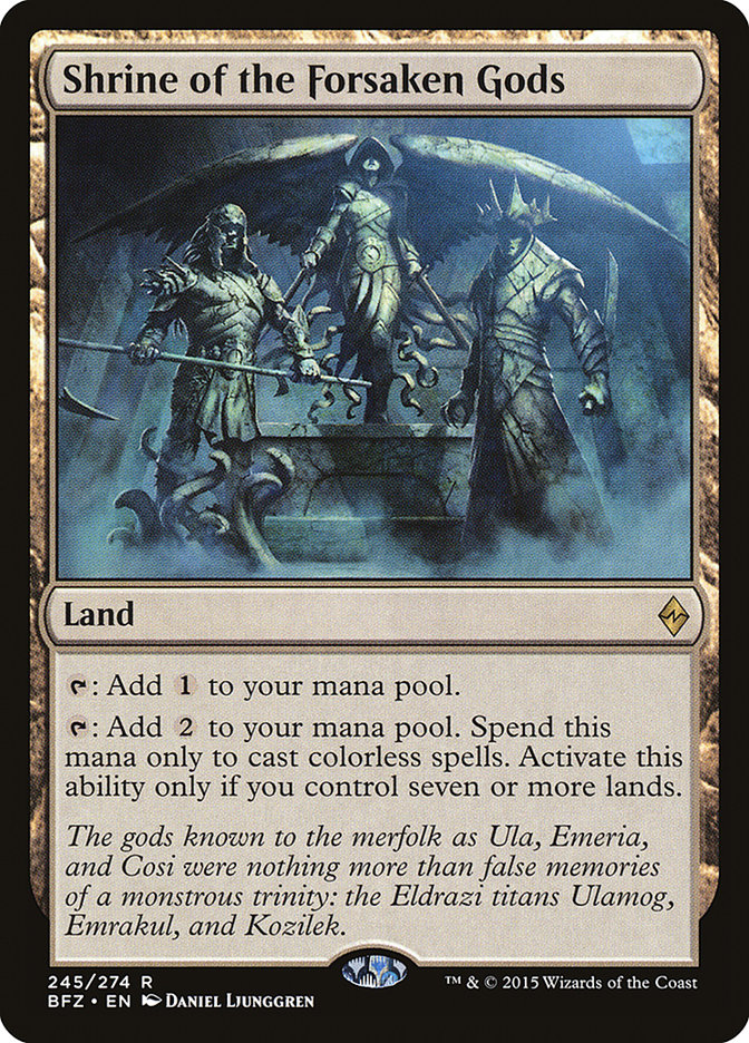 Shrine of the Forsaken Gods [Battle for Zendikar] MTG Single Magic: The Gathering | Red Claw Gaming