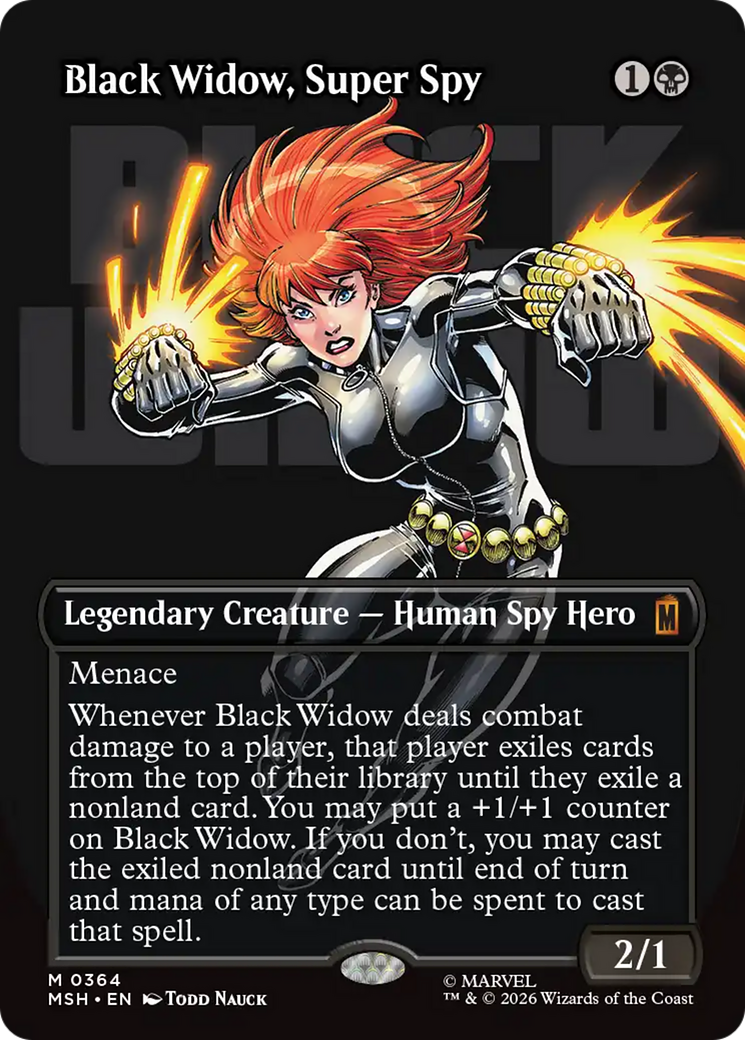Black Widow, Super Spy (Borderless) (0364) [Marvel Super Heroes] | Red Claw Gaming