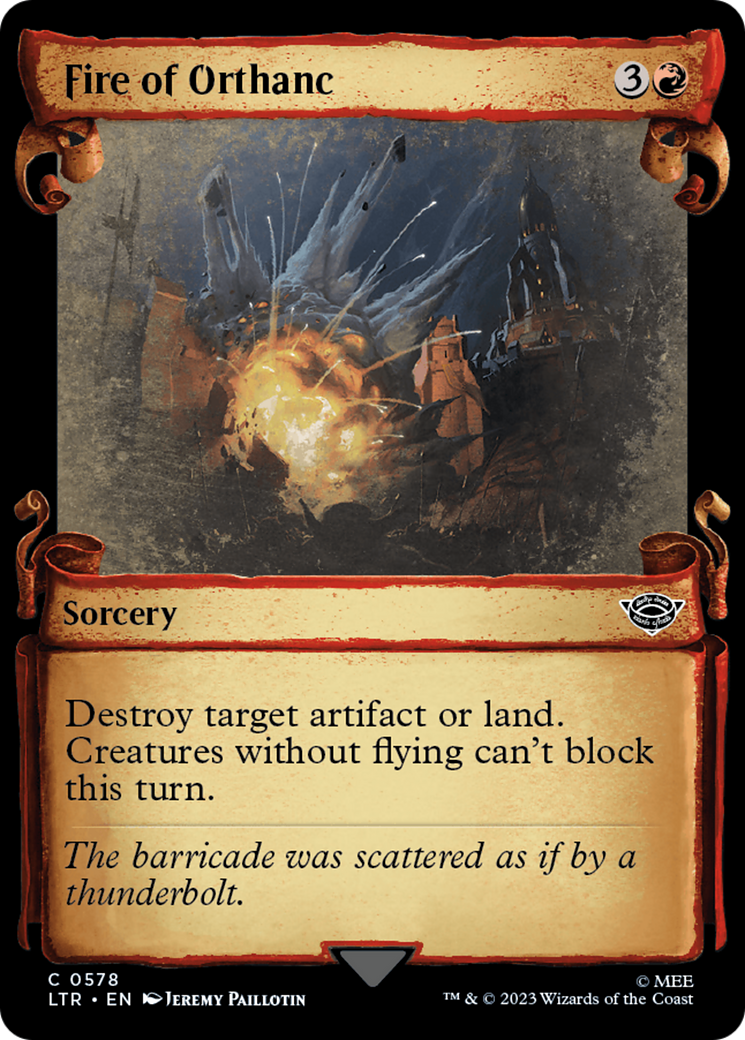 Fire of Orthanc [The Lord of the Rings: Tales of Middle-Earth Showcase Scrolls] MTG Single Magic: The Gathering | Red Claw Gaming