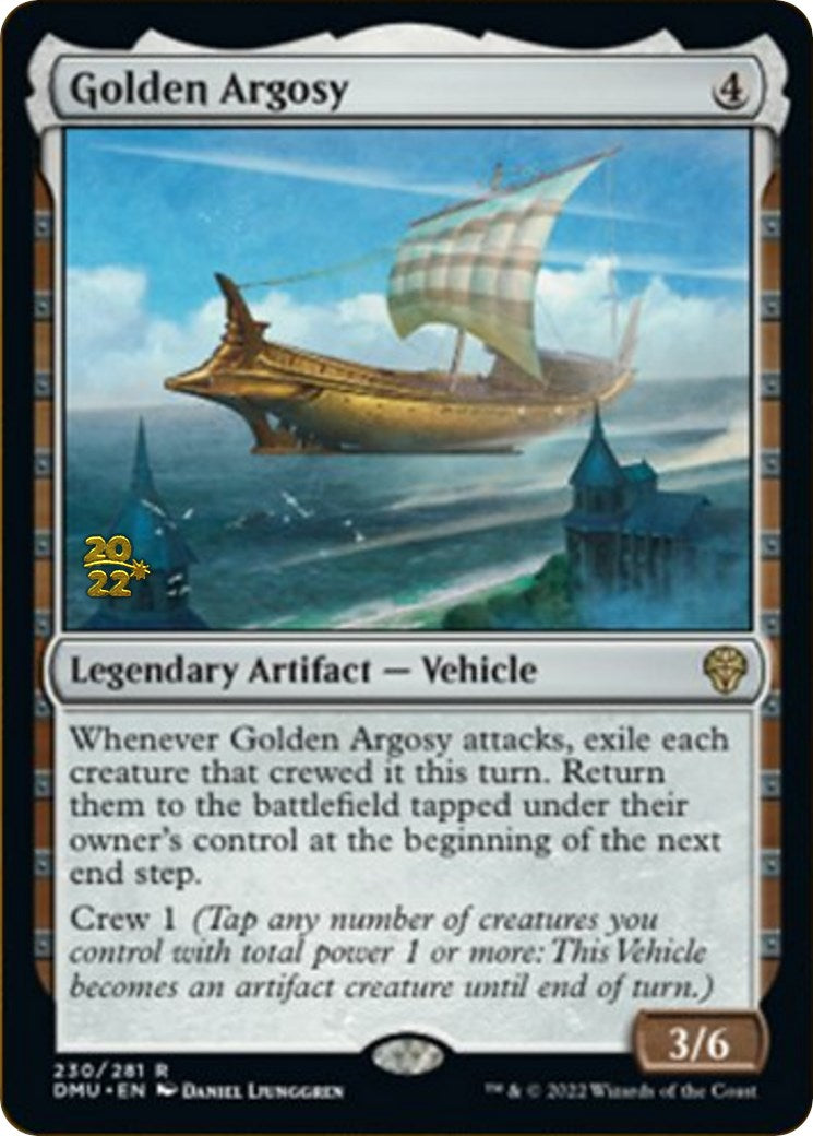 Golden Argosy [Dominaria United Prerelease Promos] MTG Single Magic: The Gathering | Red Claw Gaming