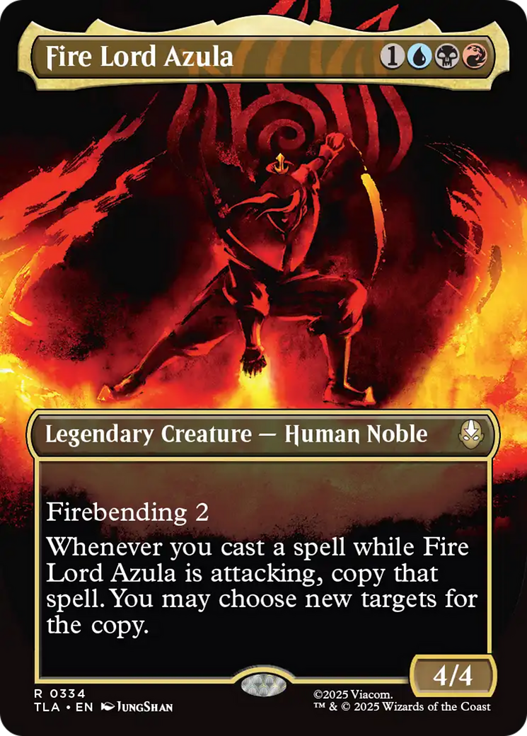 Fire Lord Azula (0334) (Borderless) [Avatar: The Last Airbender] MTG Single Magic: The Gathering | Red Claw Gaming