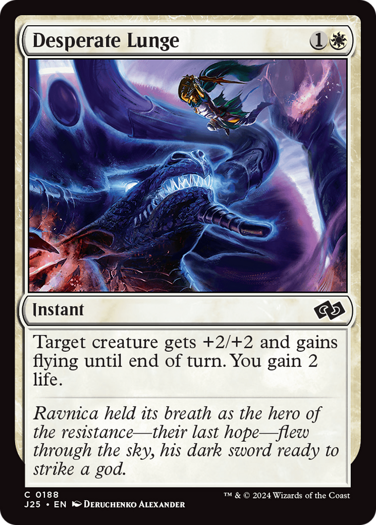 Desperate Lunge [Foundations Jumpstart] MTG Single Magic: The Gathering | Red Claw Gaming