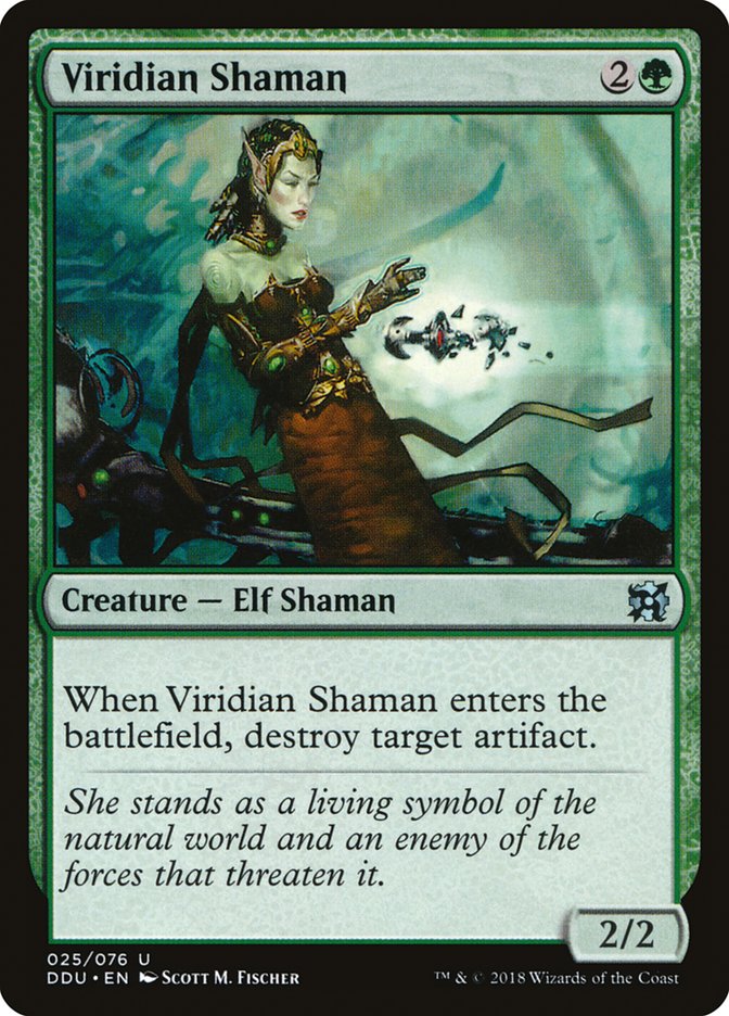 Viridian Shaman [Duel Decks: Elves vs. Inventors] MTG Single Magic: The Gathering | Red Claw Gaming