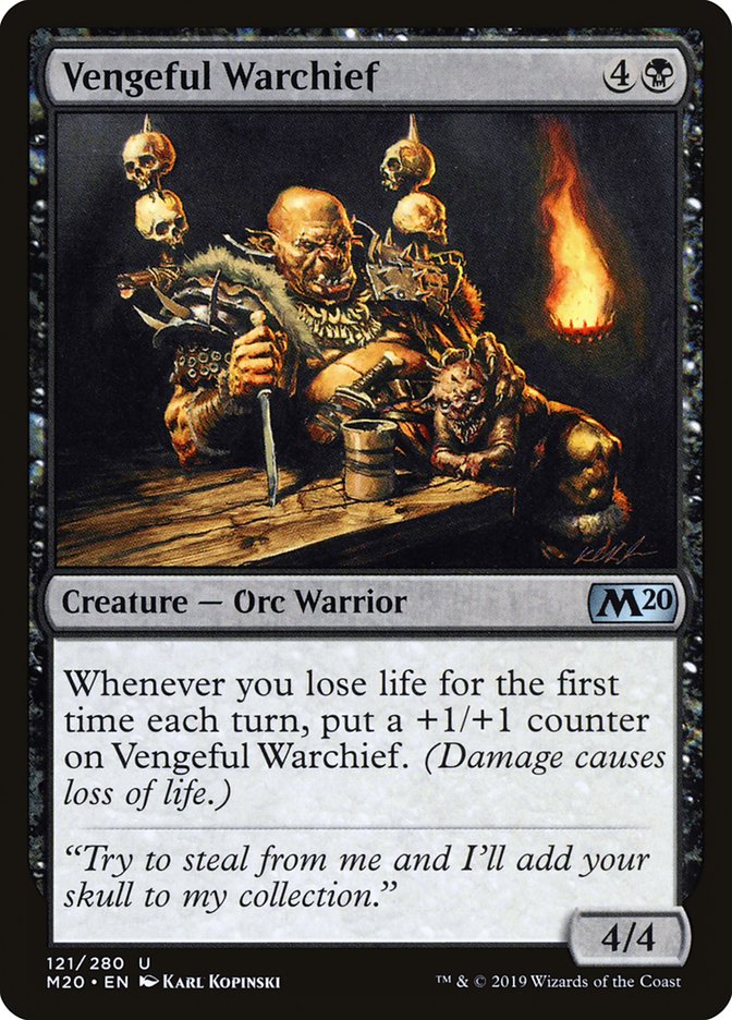 Vengeful Warchief [Core Set 2020] MTG Single Magic: The Gathering | Red Claw Gaming
