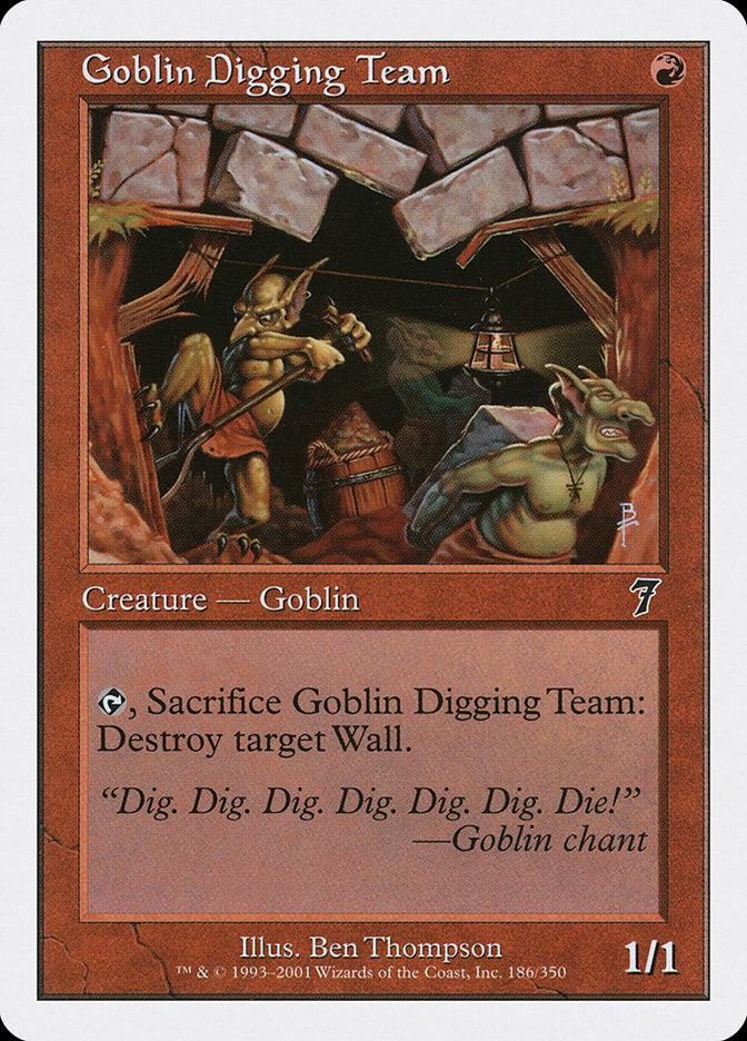 Goblin Digging Team [Seventh Edition] MTG Single Magic: The Gathering | Red Claw Gaming