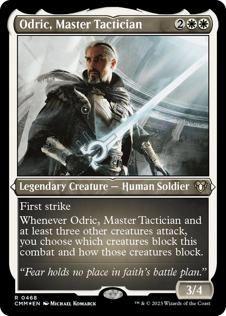 Odric, Master Tactician (Foil Etched) [Commander Masters] MTG Single Magic: The Gathering | Red Claw Gaming