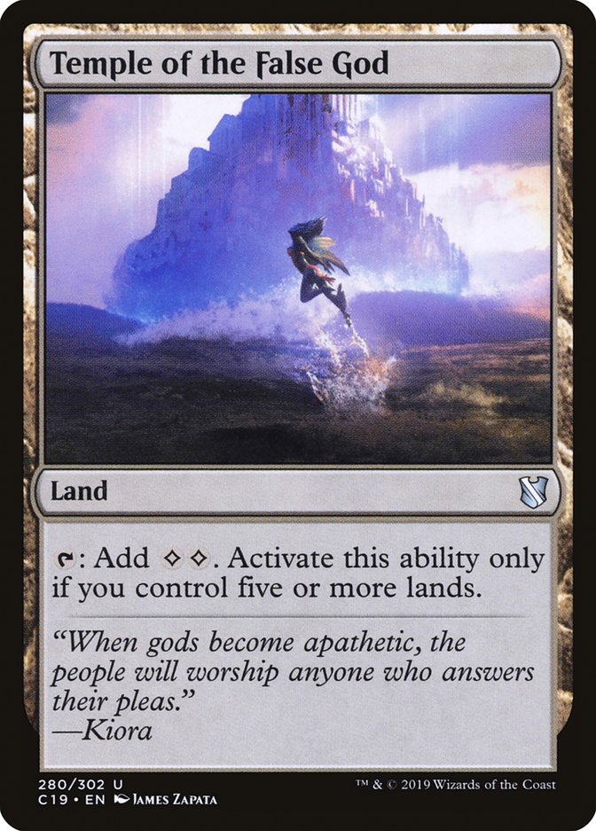 Temple of the False God [Commander 2019] MTG Single Magic: The Gathering | Red Claw Gaming