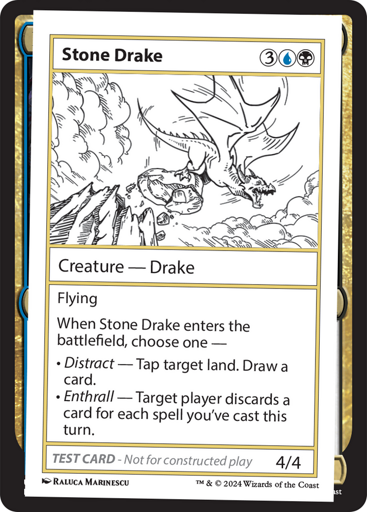 Stone Drake [Mystery Booster 2 Playtest Cards] MTG Single Magic: The Gathering | Red Claw Gaming