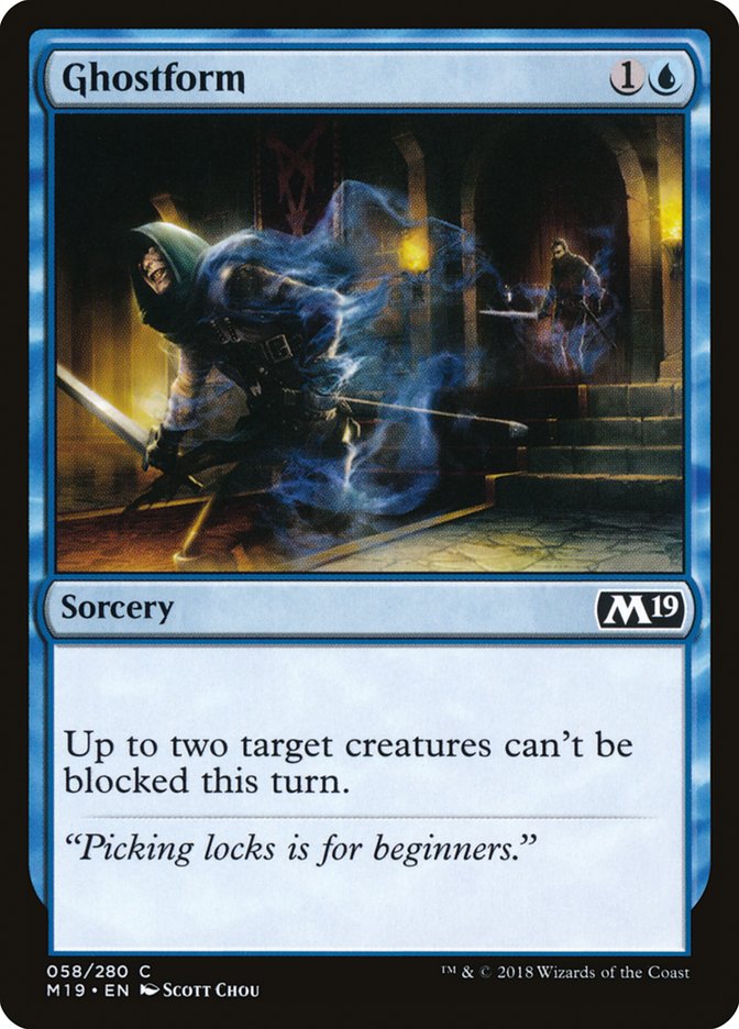 Ghostform [Core Set 2019] MTG Single Magic: The Gathering | Red Claw Gaming