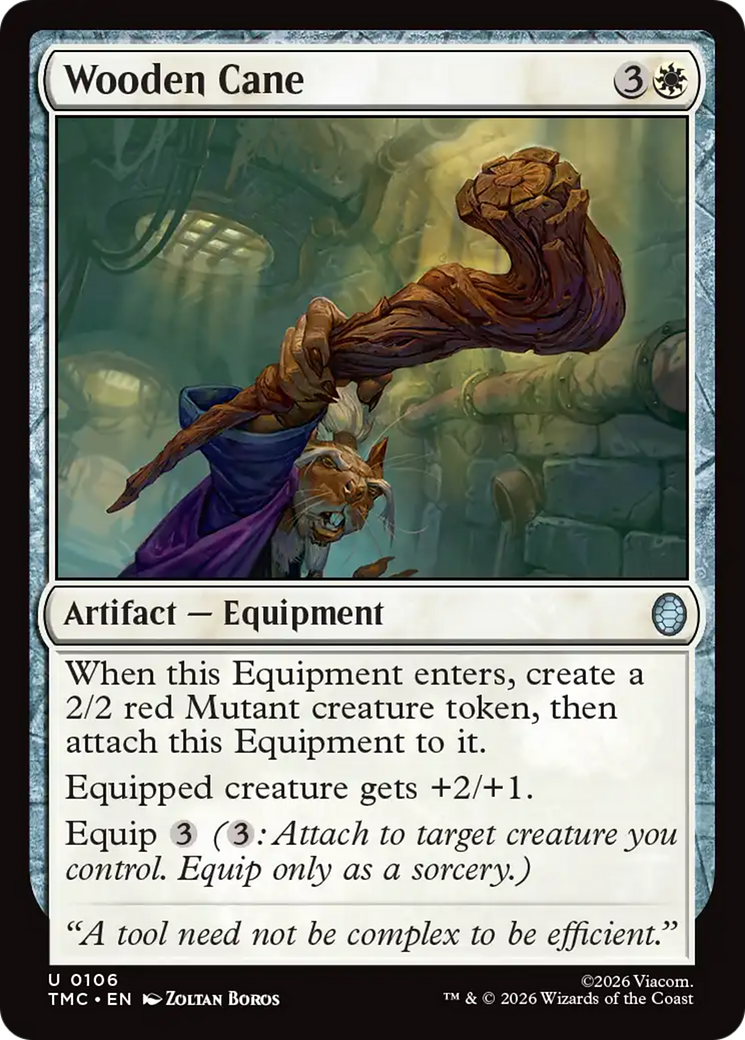 Wooden Cane [Teenage Mutant Ninja Turtles Commander] MTG Single Magic: The Gathering | Red Claw Gaming