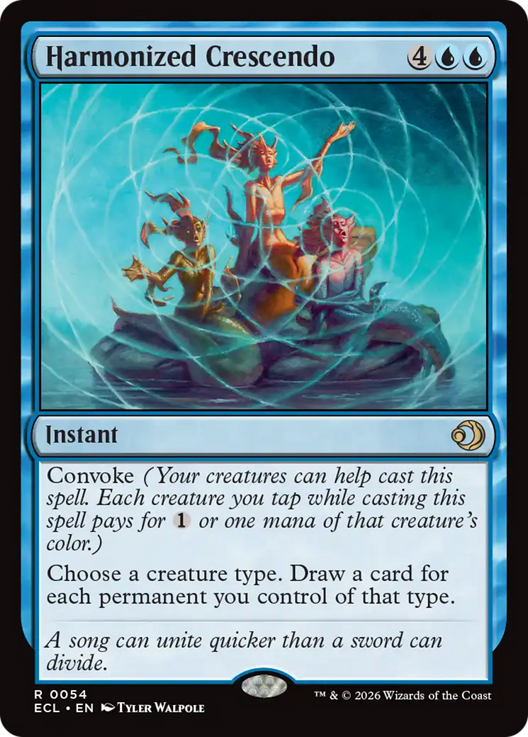 Harmonized Crescendo [Lorwyn Eclipsed] MTG Single Magic: The Gathering | Red Claw Gaming