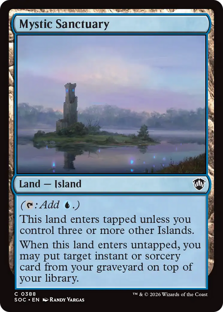 Mystic Sanctuary [Secrets of Strixhaven Commander] MTG Single Magic: The Gathering | Red Claw Gaming