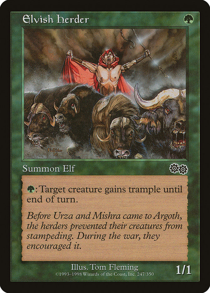 Elvish Herder [Urza's Saga] MTG Single Magic: The Gathering | Red Claw Gaming