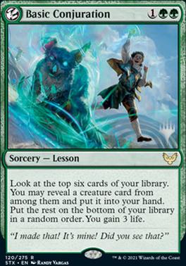Basic Conjuration (Promo Pack) [Strixhaven: School of Mages Promos] MTG Single Magic: The Gathering | Red Claw Gaming