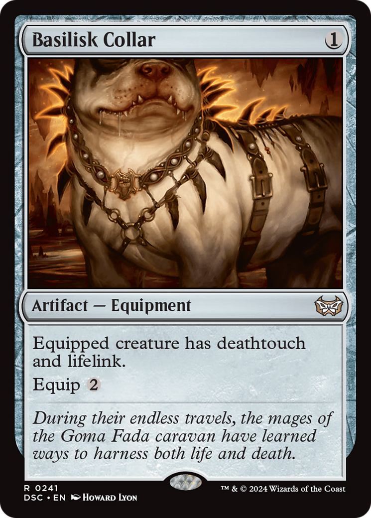 Basilisk Collar [Duskmourn: House of Horror Commander] MTG Single Magic: The Gathering | Red Claw Gaming
