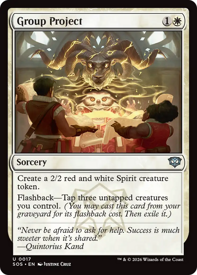 Group Project [Secrets of Strixhaven] MTG Single Magic: The Gathering | Red Claw Gaming