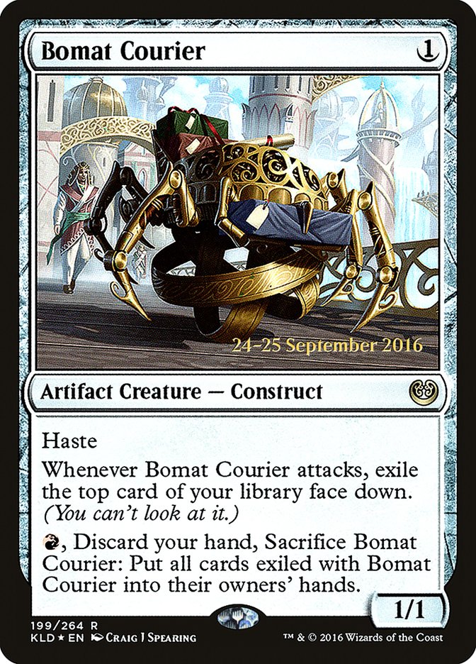 Bomat Courier [Kaladesh Prerelease Promos] MTG Single Magic: The Gathering | Red Claw Gaming