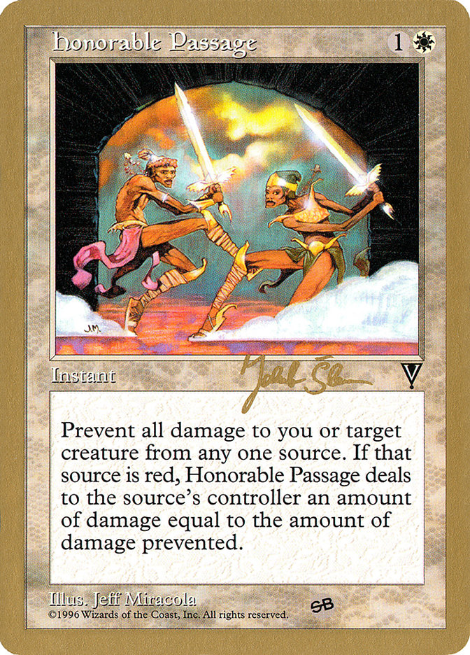 Honorable Passage (Jakub Slemr) (SB) [World Championship Decks 1997] MTG Single Magic: The Gathering | Red Claw Gaming