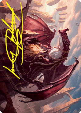 Velomachus Lorehold Art Card (Gold-Stamped Signature) [Strixhaven: School of Mages Art Series] MTG Single Magic: The Gathering | Red Claw Gaming