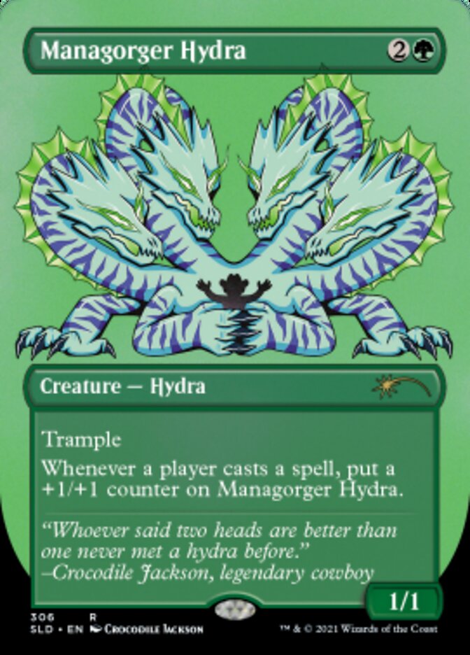 Managorger Hydra (Borderless) (Foil Etched) [Secret Lair Drop Series] MTG Single Magic: The Gathering | Red Claw Gaming