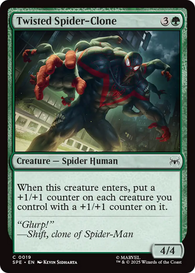 Twisted Spider-Clone [Marvel's Spider-Man: Eternal-Legal] MTG Single Magic: The Gathering | Red Claw Gaming
